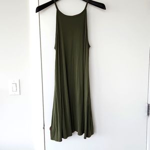 Olive green dress, size large